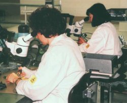 ESD control includes workstation grounding to ESD smocks.